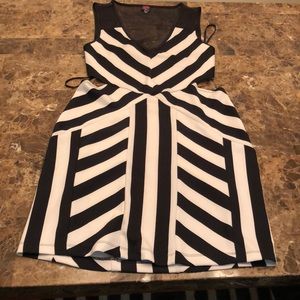 Partial open back cocktail dress